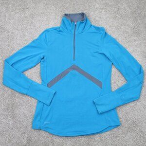 Nike Element Running Sweatshirt Mens Medium Blue 1/2 Zip Long Sleeve Pullover